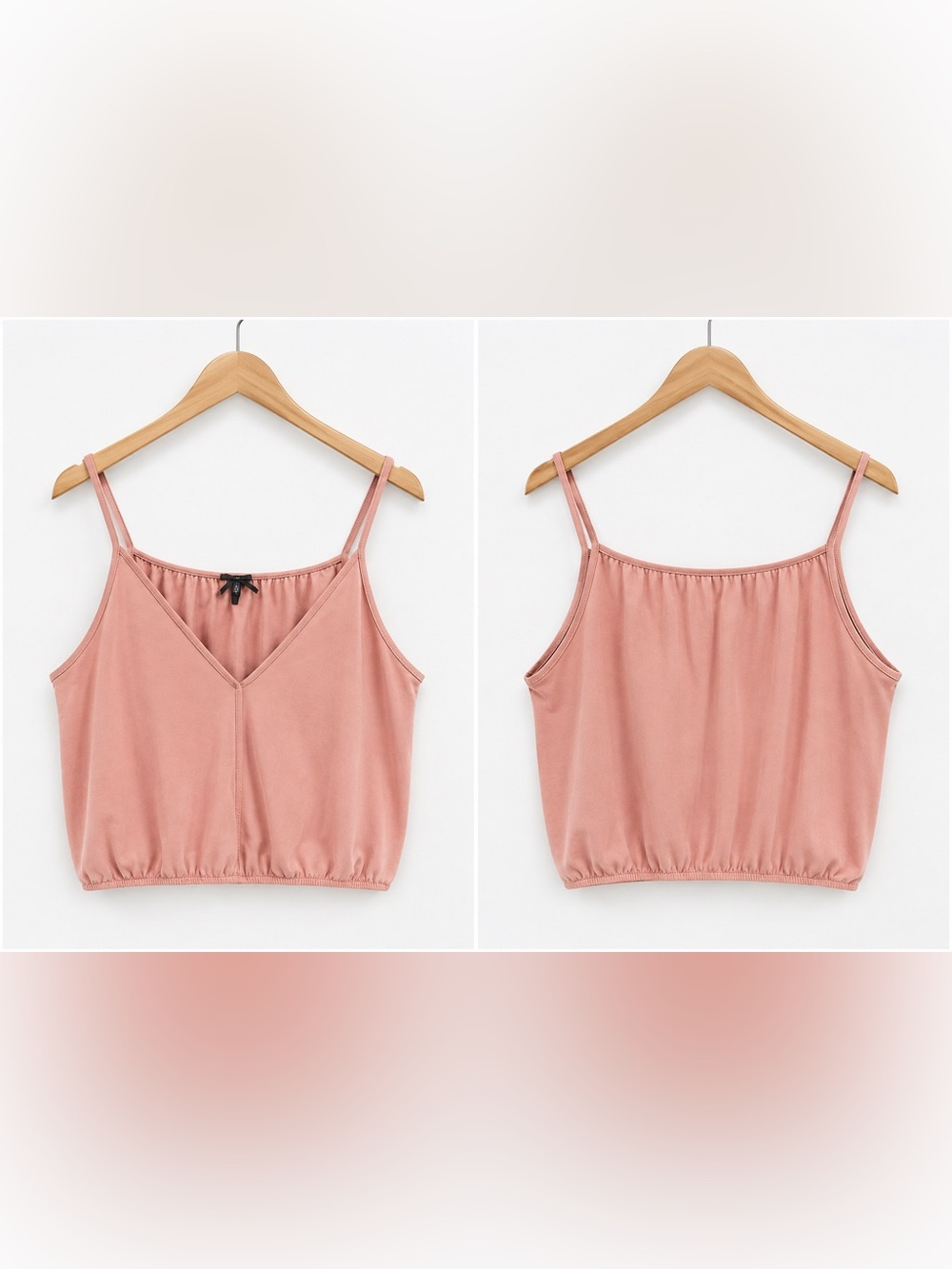 Fashion Nova Pink Surplice Cami Crop Top 🌸✨